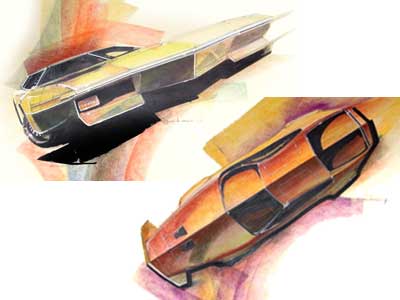 Car sketches