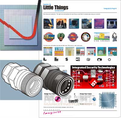 Icons and tech illustration